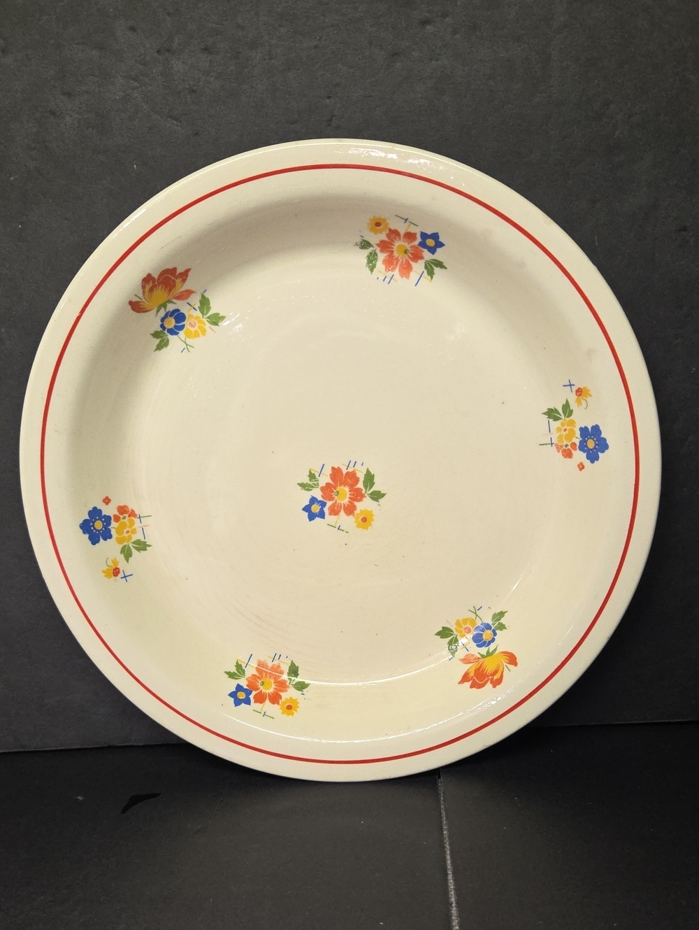 Vintage Homer Laughlin Kitchen Kraft OvenServe Pie Plate Dish American Chintz